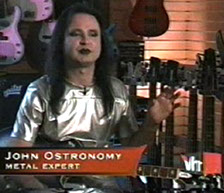 John Ostronomy at Manny's Music in New York, NY on VH1 "100 Most Metal Moments"
